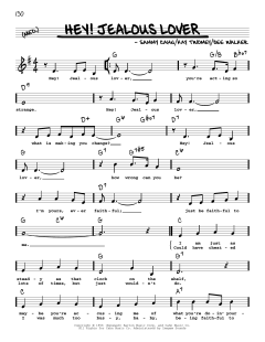 Hey! Jealous Lover von Sammy Cahn (Download) 