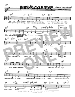 Honeysuckle Rose von Andy Razaf (Download) 