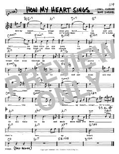 How My Heart Sings von Bill Evans (Download) 
