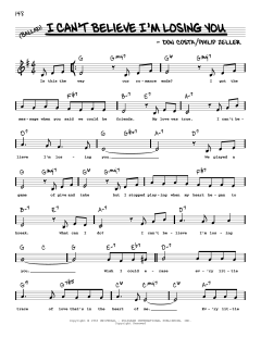 I Can't Believe I'm Losing You von Frank Sinatra (Download) 