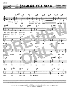 I Could Write A Book von Richard Rodgers (Download) 