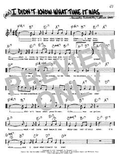 I Didn't Know What Time It Was von Richard Rodgers (Download) 