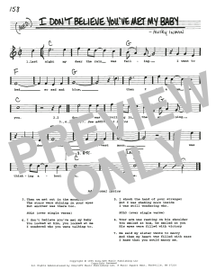 I Don't Believe You've Met My Baby von The Louvin Brothers (Download) 