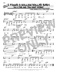 I Found A Million Dollar Baby von Billy Rose (Download) 