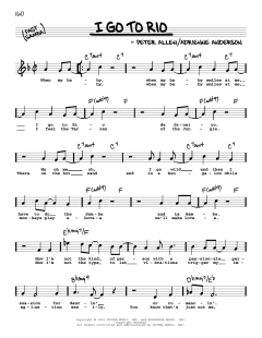 I Go To Rio von Peter Allen (Download) 