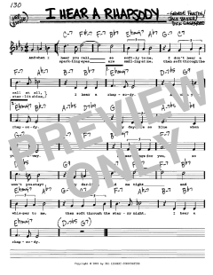 I Hear A Rhapsody von Jack Baker (Download) 