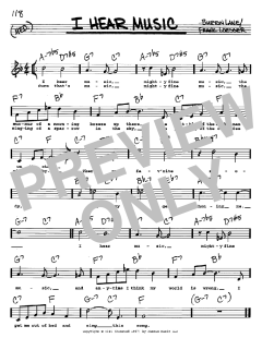 I Hear Music von Frank Loesser (Download) 