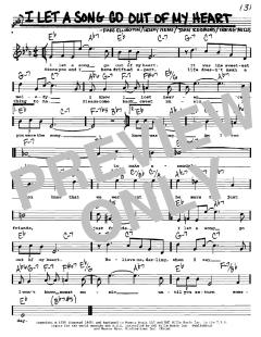 I Let A Song Go Out Of My Heart von Duke Ellington (Download) 