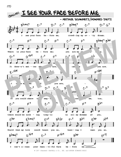 I See Your Face Before Me von Arthur Schwartz (Download) 