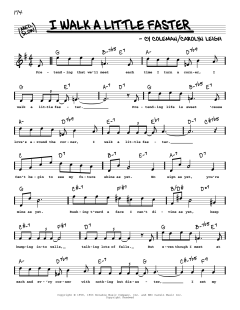 I Walk A Little Faster von Cy Coleman (Download) 