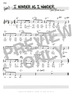 I Wonder As I Wander (Download) 