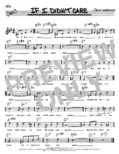 If I Didn't Care von Jack Lawrence (Download) 