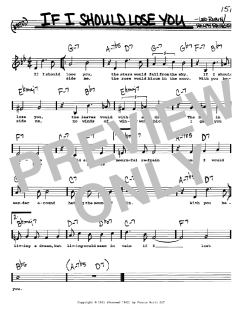 If I Should Lose You von Ralph Rainger (Download) 