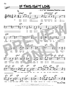 If This Isn't Love von Burton Lane (Download) 