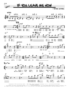 If You Leave Me Now von Chicago (Download) 