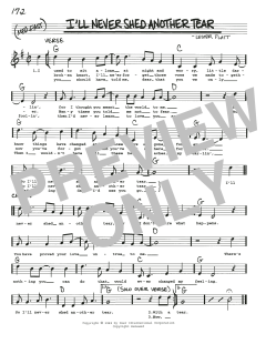 I'll Never Shed Another Tear (Download) 