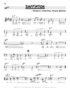 Invitation von Paul Francis Webster (Download) 