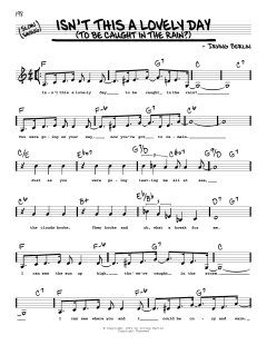 Isn't This A Lovely Day von Irving Berlin (Download) 
