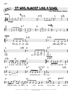 It Was Almost Like A Song von Ronnie Milsap (Download) 