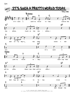 It's Such A Pretty World Today von Wynn Stewart (Download) 