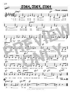 Joey, Joey, Joey von Frank Loesser (Download) 