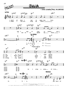 Julia [Jazz version] von The Beatles (Download) 