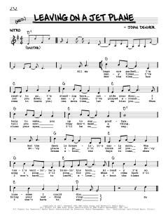 Leaving On A Jet Plane von John Denver (Download) 