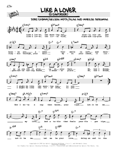 Like A Lover von Alan Bergman (Download) 