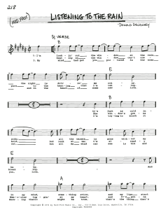 Listening To The Rain von Donald Devanney (Download) 