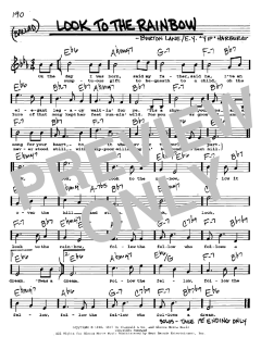 Look To The Rainbow von Burton Lane (Download) 