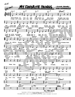 My Favorite Things von Richard Rodgers (Download) 