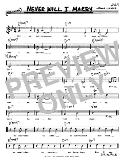 Never Will I Marry von Frank Loesser (Download) 