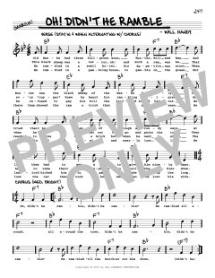 Oh! Didn't He Ramble von William Christopher Handy (Download) 