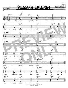 Russian Lullaby von Irving Berlin (Download) 