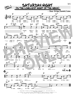 Saturday Night von Jule Styne (Download) 