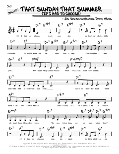 That Sunday That Summer von Joe Sherman (Download) 