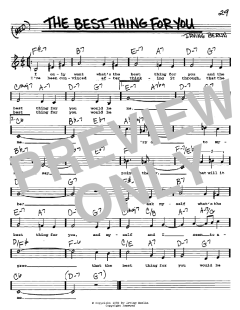 The Best Thing For You von Irving Berlin (Download) 
