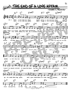 The End Of A Love Affair von Frank Sinatra (Download) 