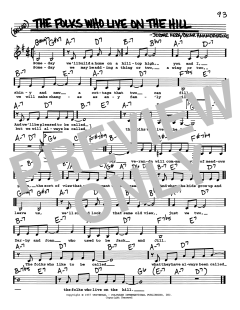 The Folks Who Live On The Hill von Jerome Kern (Download) 