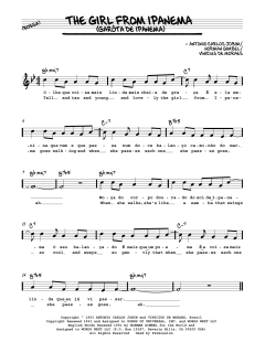 The Girl From Ipanema von Norman Gimbel (Download) 