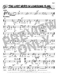 The Last Word In Lonesome Is Me von Eddy Arnold (Download) 