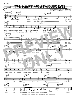 The Night Has A Thousand Eyes von Buddy Bernier (Download) 