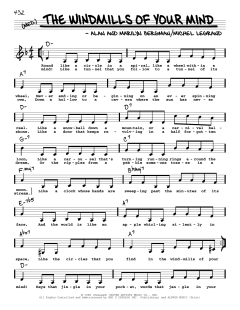 The Windmills Of Your Mind von Alan Bergman (Download) 