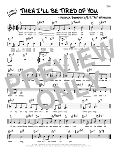 Then I'll Be Tired Of You von Arthur Schwartz (Download) 