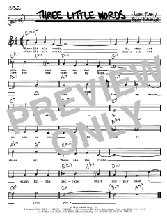 Three Little Words von Bert Kalmar (Download) 