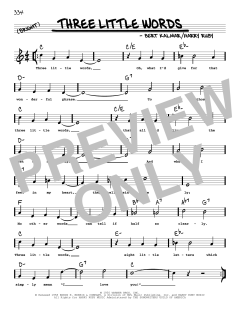 Three Little Words von Bert Kalmar (Download) 