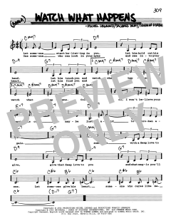 Watch What Happens von Norman Gimbel (Download) 