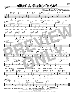 What Is There To Say von Edgar Y. Harburg (Download) 