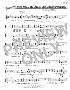 What Would You Give In Exchange For Your Soul von J.H. Carr (Download) 