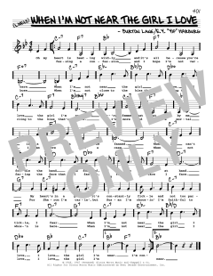 When I'm Not Near The Girl I Love von Burton Lane (Download) 